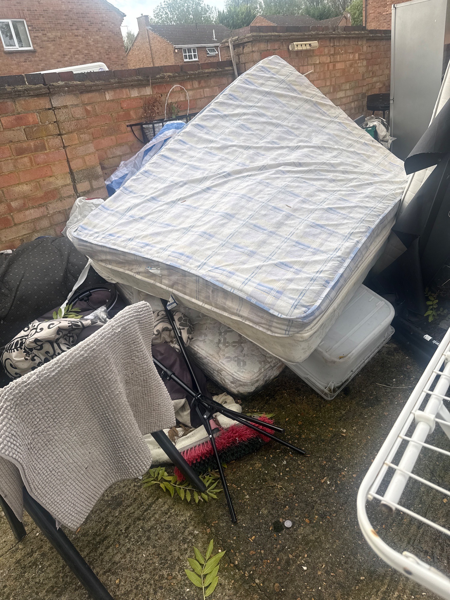 Customer photo of a garden clearance job, about a full van